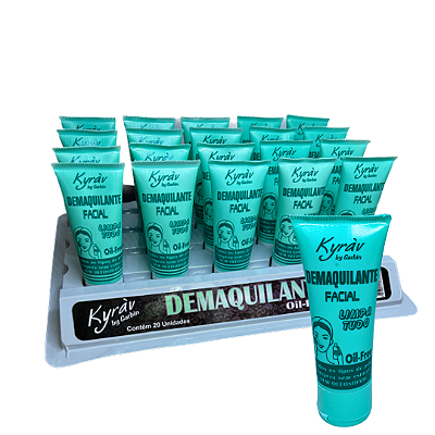 Demaquilante Facial Pocket Limpa Tudo Oil Free 30g Kyráv 755 - Box c/ 20 unid