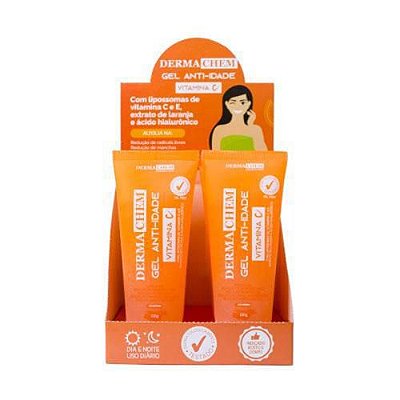 Gel Anti-Idade Vitamina C Dermachem – Box c/ 06 unid