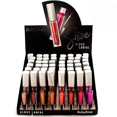Gloss Labial Shine Ruby Rose HB-8224 – Box c/ 48 unid