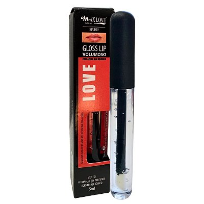 Gloss Lip Volumoso Vegano Cor 01 Max Love
