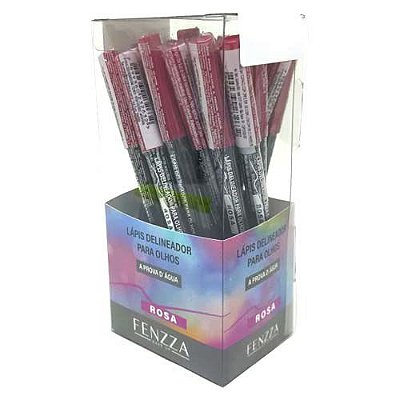 Lápis Delineador para Olhos Rosa Fenzza FZ14010 – Box c/ 24 unid