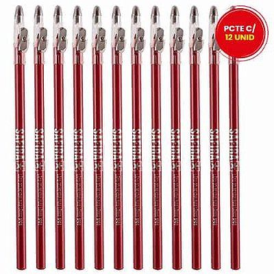 Lápis para Contorno Labial c/ Apontador Nº 05 Safira - Pcte c/ 12 unid