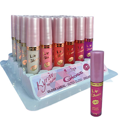 Lip Gloss Labial Brilho Intenso 4,5g Kyráv 702 - Box c/ 24 unid
