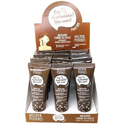 Máscara Bisnaga Creme de Avelã Super Poderes MFSP12 – Box c/ 12 unid
