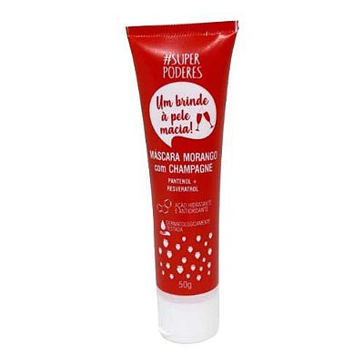 Máscara Bisnaga Morango com Champagne Super Poderes MFSP06