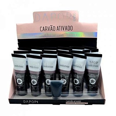 Máscara Esfoliante Carvão Ativado Dapop Care DP2036 – Box c/ 18 unid