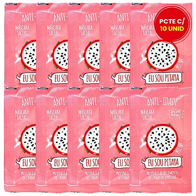 Máscara Facial Pitaya Super Poderes PITSP01 - Pcte c/ 10 unid