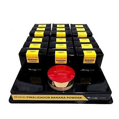 Pó Facial Finalizador Banana Powder Cor 01 Max Love – Box c/ 18 unid