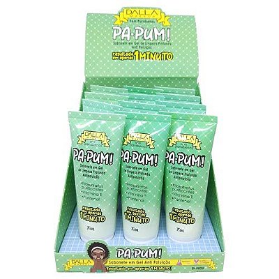 Sabonete em Gel de Limpeza Profunda Antipoluição Vegano Pa-Pum Dalla DL0825 – Box c/ 12 unid