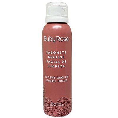 Sabonete Mousse Facial de Limpeza Frutas Vermelhas Ruby Rose HB-321