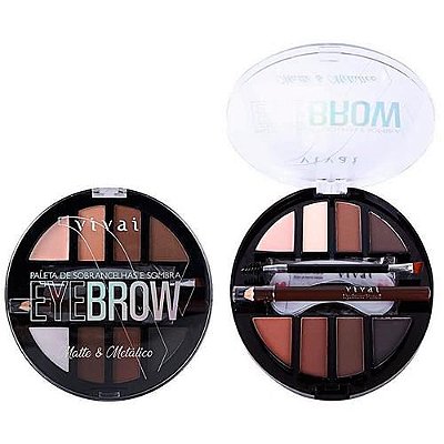 Paleta de Sobrancelha e Sombra Eyebrow Vivai 4016.9.1