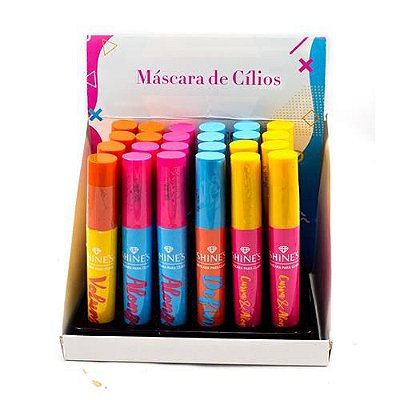Máscara para Cílios Sortida Shine’s SH202 – Box c/ 24 unid