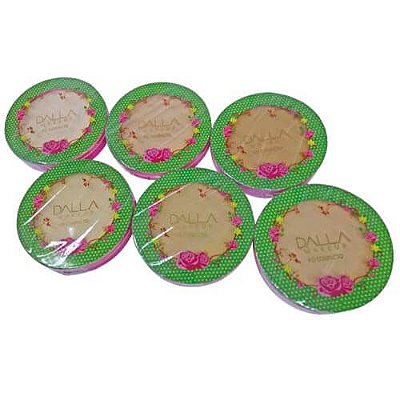 Pó Compacto Micronizado Vegano Peles Claras Dalla DL0206 - Kit c/ 06 unid