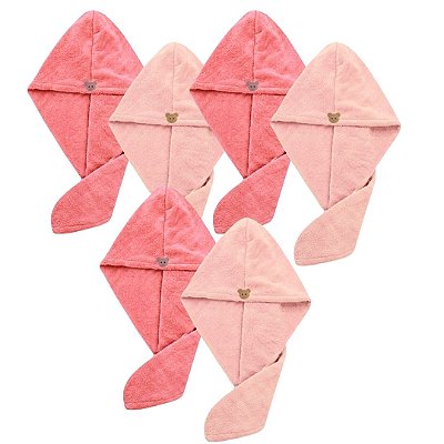 Touca Toalha para Secar o Cabelo Mandala FP-590 / FP-592 - Kit c/ 06 unid