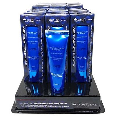 Hidratante Facial Recuperador Pós-Maquiagem Max Love – Box c/ 30 unid