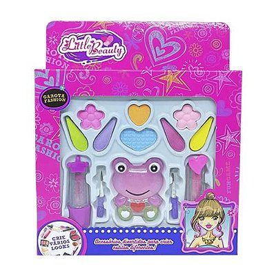 Brinquedo Infantil Kit Maquiagem para Boneca Little Beauty BAR-14222