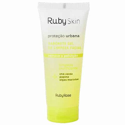 Sabonete Gel de Limpeza Facial Proteção Urbana Ruby Skin Ruby Rose HB-326