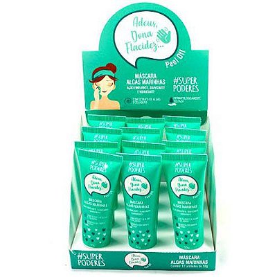 Máscara Bisnaga Algas Marinhas Super Poderes MFSP10 – Box c/ 12 unid