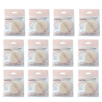 Esponja Facial para Pó Meiustar SLP-8 – Pacote com 12 unid