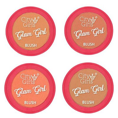 Blush Facial Glam Girl City Girls CG203 – Kit c/ 04 unid