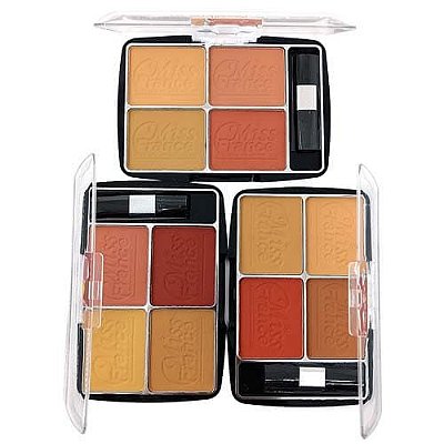 Paleta de Blush e Pó Compacto Powder Miss France MF-8387 – Kit c/ 03 unid