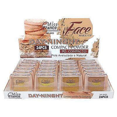 Pó Compacto Powder Miss France MF-8455 – Box c/ 24 unid