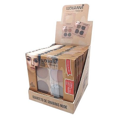 Quarteto de Sombras Nude Ludurana B00040 – Box c/ 12 unid