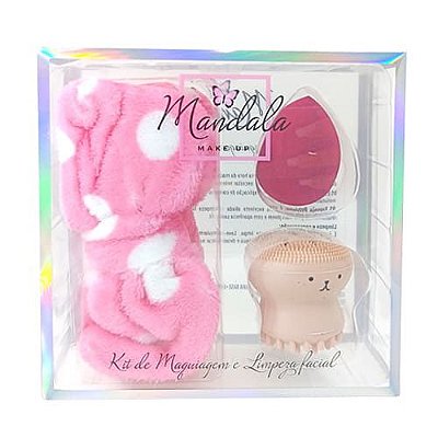 Kit de Maquiagem e Limpeza Facial Mandala FP-053