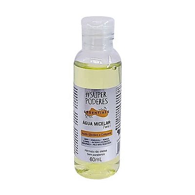 Água Micelar Ácido Glicólico e Colágeno Essentials Super Poderes AAGC01