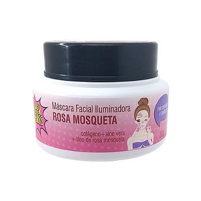 Máscara Facial Iluminadora Rosa Mosqueta Super Poderes MOSSP01