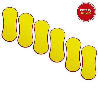 Lixa Média Reta Anatômica para Pés HigiBras 093 - Pcte c/ 06 unid