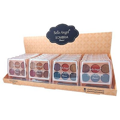 Paleta de Sombras Sweet 6 Cores Belle Angel B093 – Box c/ 24 unid
