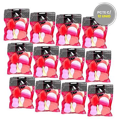 Kit de Esponja para Maquiagem Mandala FP-008 – Pcte c/ 12 unid