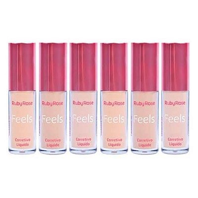 Corretivo Líquido Feels Ruby Rose HB-8102 Group 02 – Kit c/ 06 unid