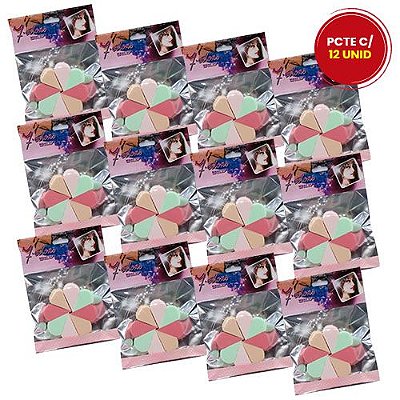 Esponja para Maquiagem Seven Colors YZ-916 – Pacote c/ 12 unid