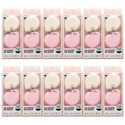 Esponja de Dedo em Silicone para Limpeza Facial Hello Mini LS240 – Pcte c/ 12 unid