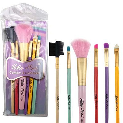 Kit de Pincéis para Maquiagem Hello Mini KT69