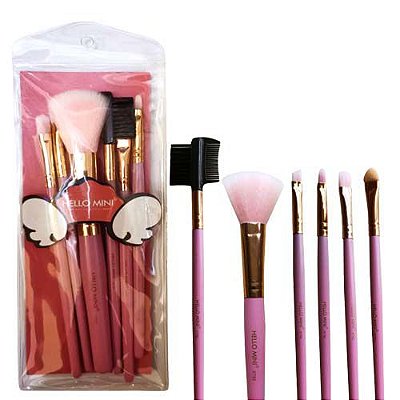 Kit de Pincéis para Maquiagem Hello Mini KT82