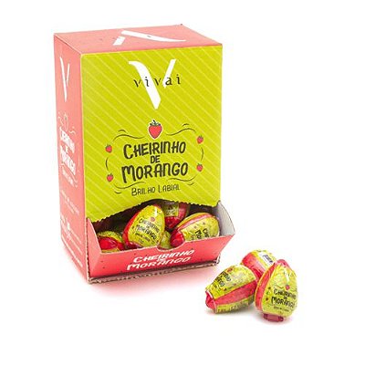 Brilho Labial Cheirinho de Morango Vivai 3061.1.5 – Box c/ 48 unid