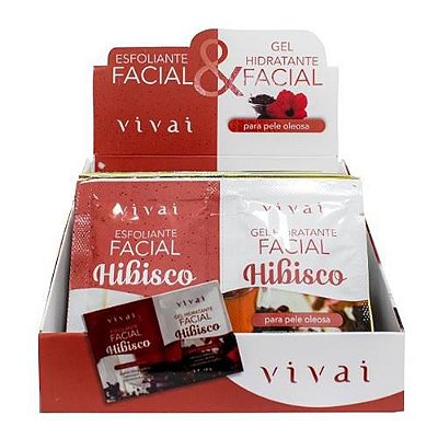 Gel Hidratante e Esfoliante Facial Hibisco Vivai 5054.5.1 – Box c/ 24 unid