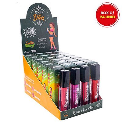 Gloss Detox Super Poderes - Box c/ 24 unid