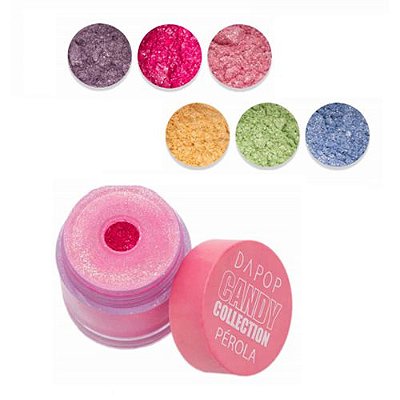Pigmento Perolado Candy Collection Dapop DP2106 - Kit c/ 06 unid