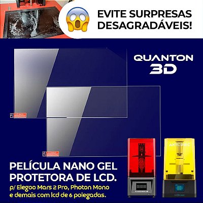 Pelicula Protetora para LCD Elegoo Mars 2 Pro e Photon Mono
