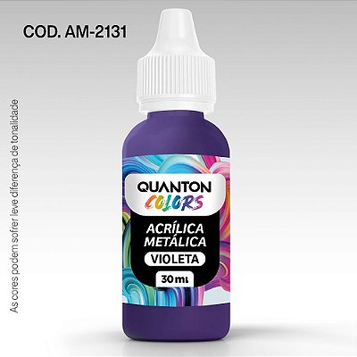 Tinta Acrílica Metálica Quanton Colors Violeta AM2131