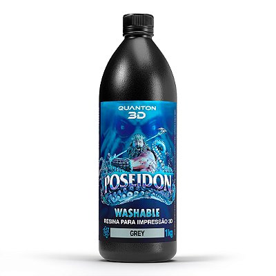 Resina Poseidon Washable Lavável em Água Grey 1kg