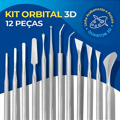 Kit Ferramentas Orbitais 3D - 12 Peças