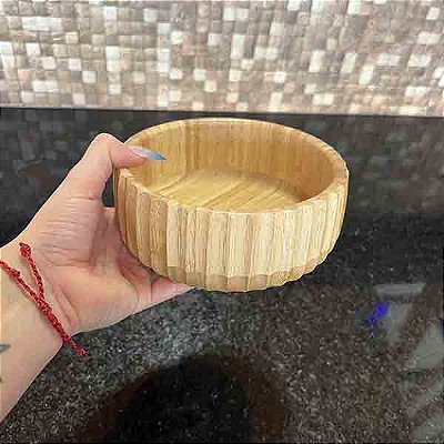 Bowl canelado de Bambu – 15cm – Tamanho P