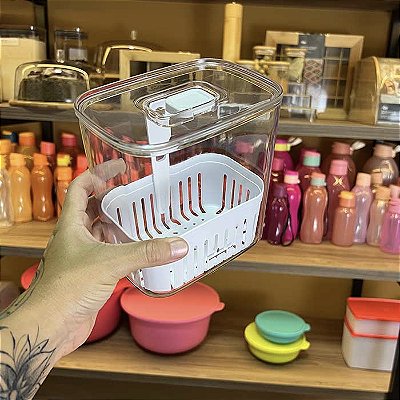 Organizador de Temperos Clear Fresh - 1,5 litros - Natural
