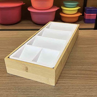 Organizador de Talheres Compacto Keep - Bambu