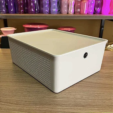 Cesto com tampa Flow - 12 Litros